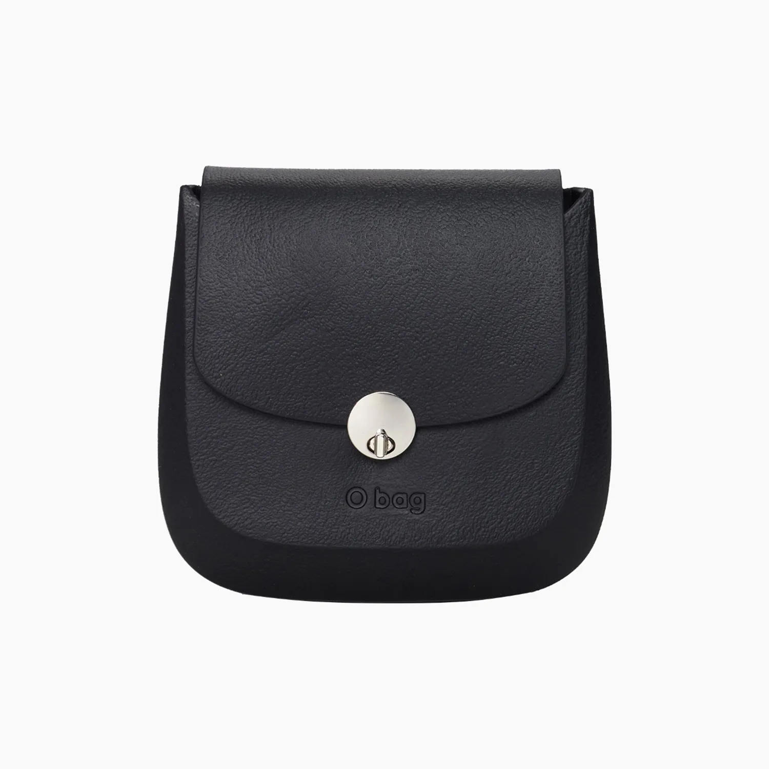 O bag Chase coque sac noire fermeture argentée