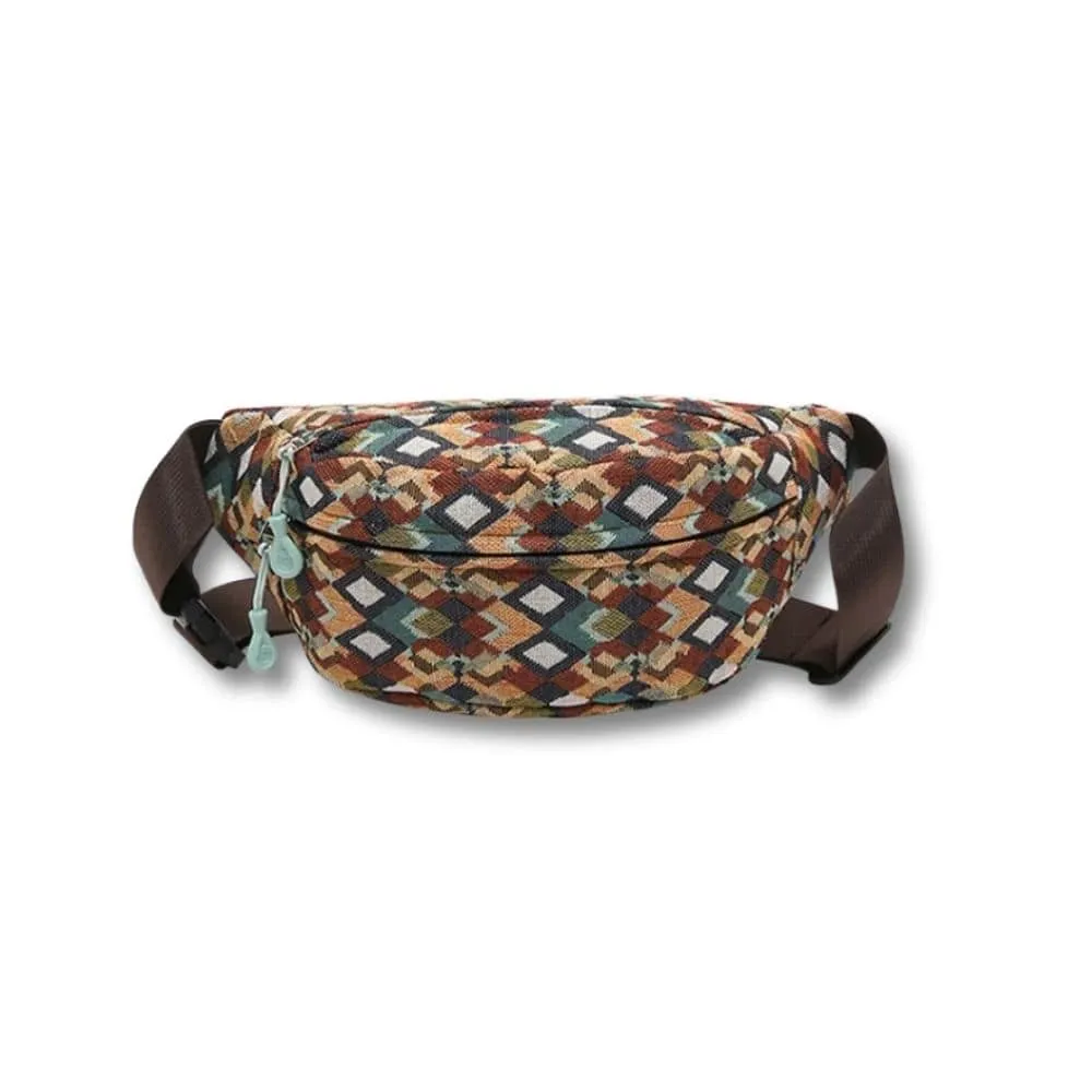 Maison Sacoches Savanna Sac Banane Femme Léopard