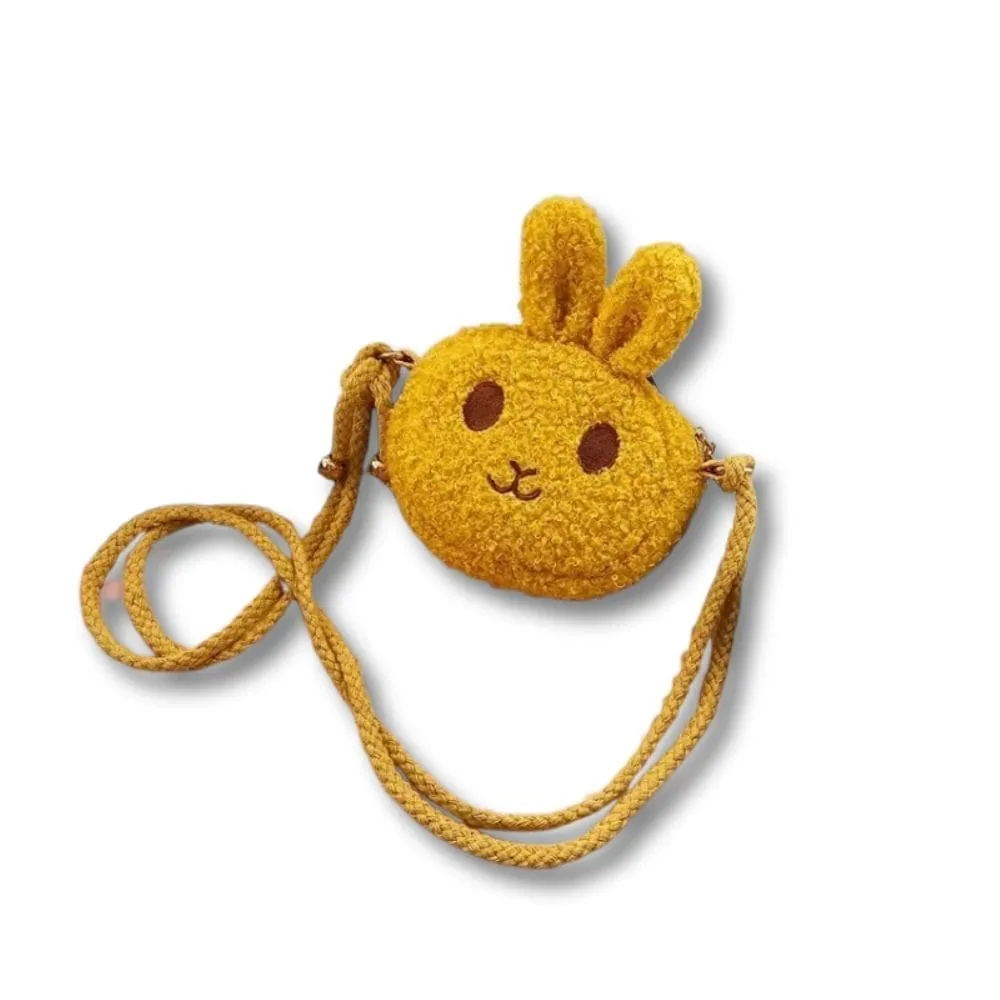 Maison Sacoches Lilio mini sac peluche enfant jaune