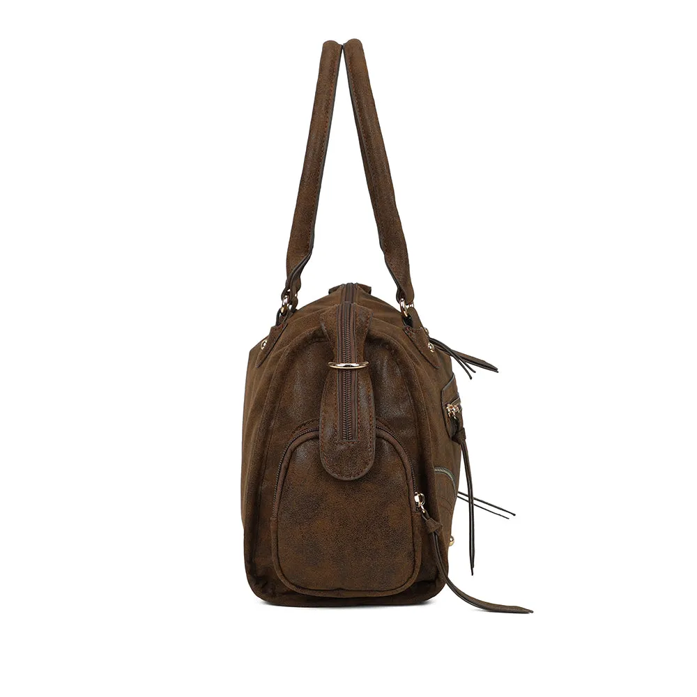 Gallantry Paris Le Montana sac bowling marron vintage