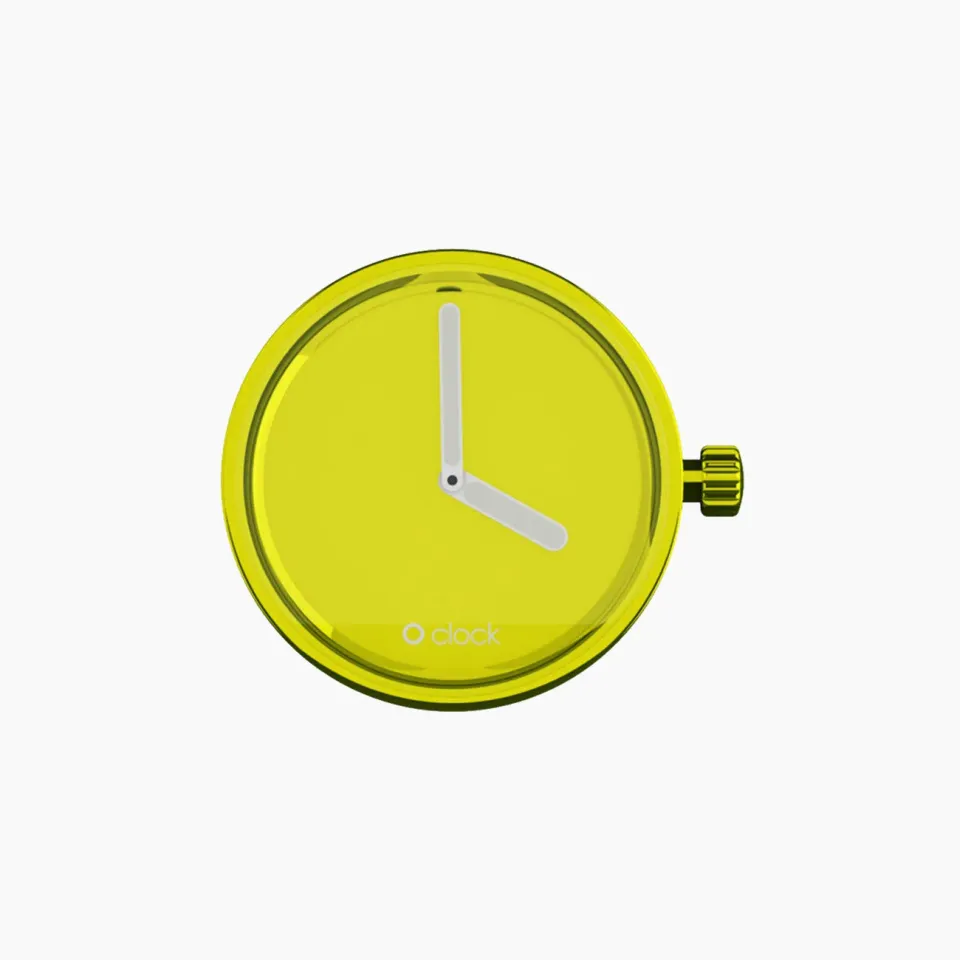 O bag O Clock mécanisme montre Mirror Lime quartz