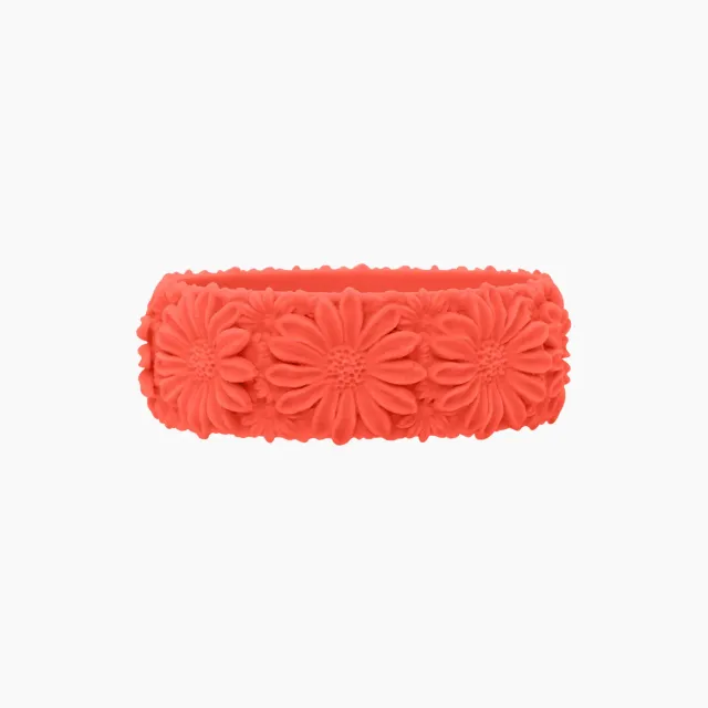 O bag O Bracelet Daisy Big bracelet corail