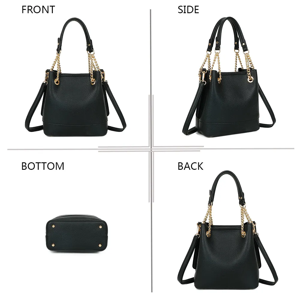 Gallantry Noble Line sac main Noir chaînes
