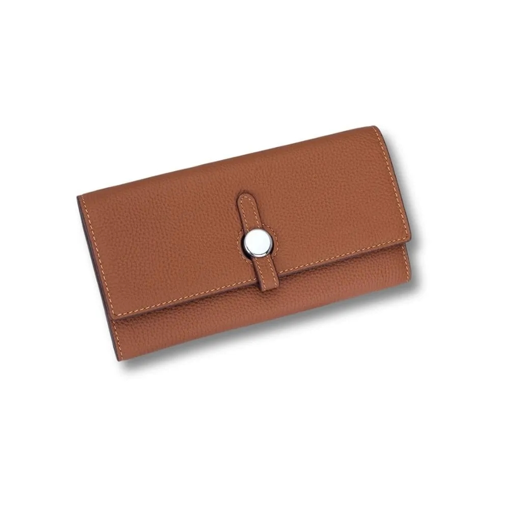 Maison Sacoches Maëlys Pochette Porte-Monnaie Noir Cuir 20 cm