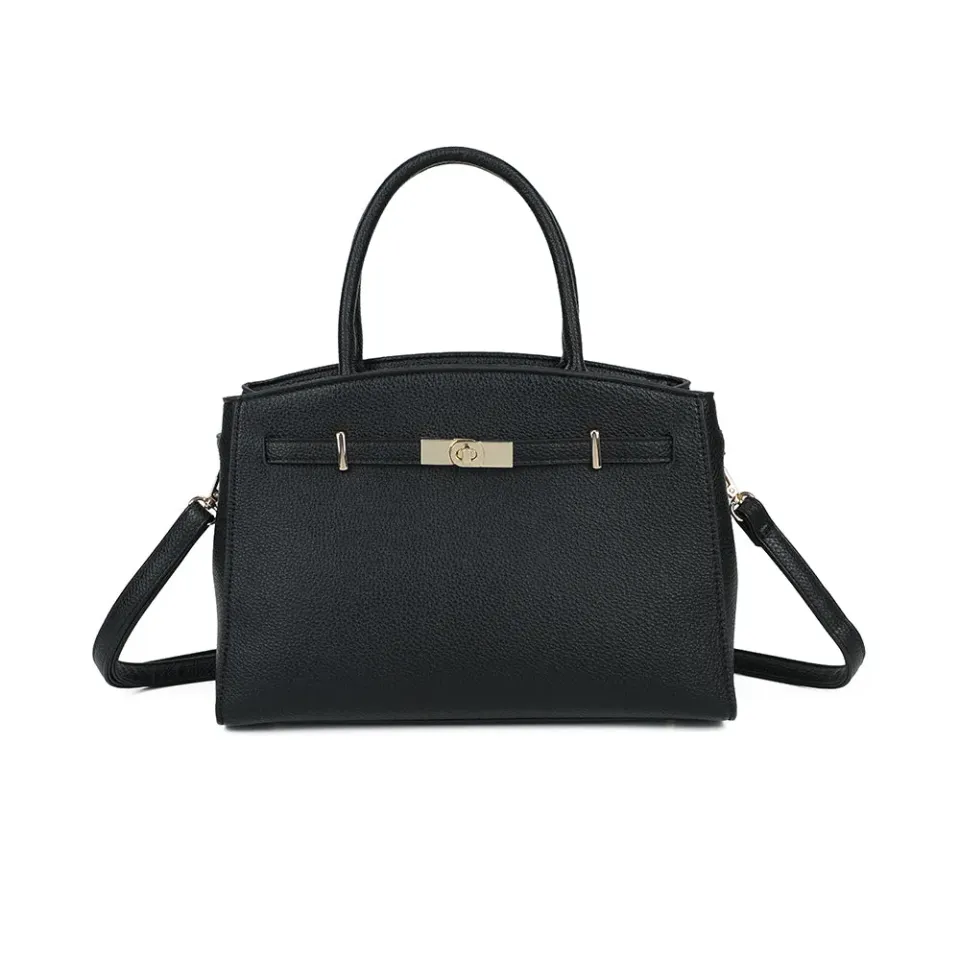 Gallantry Paris Le Monceau sac à main taupe grainé fermoir