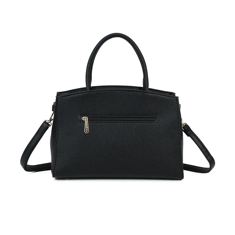 Gallantry Paris Le Monceau sac à main taupe grainé fermoir