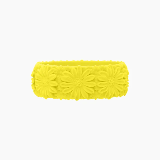 O bag Daisy Big bracelet silicone lime M