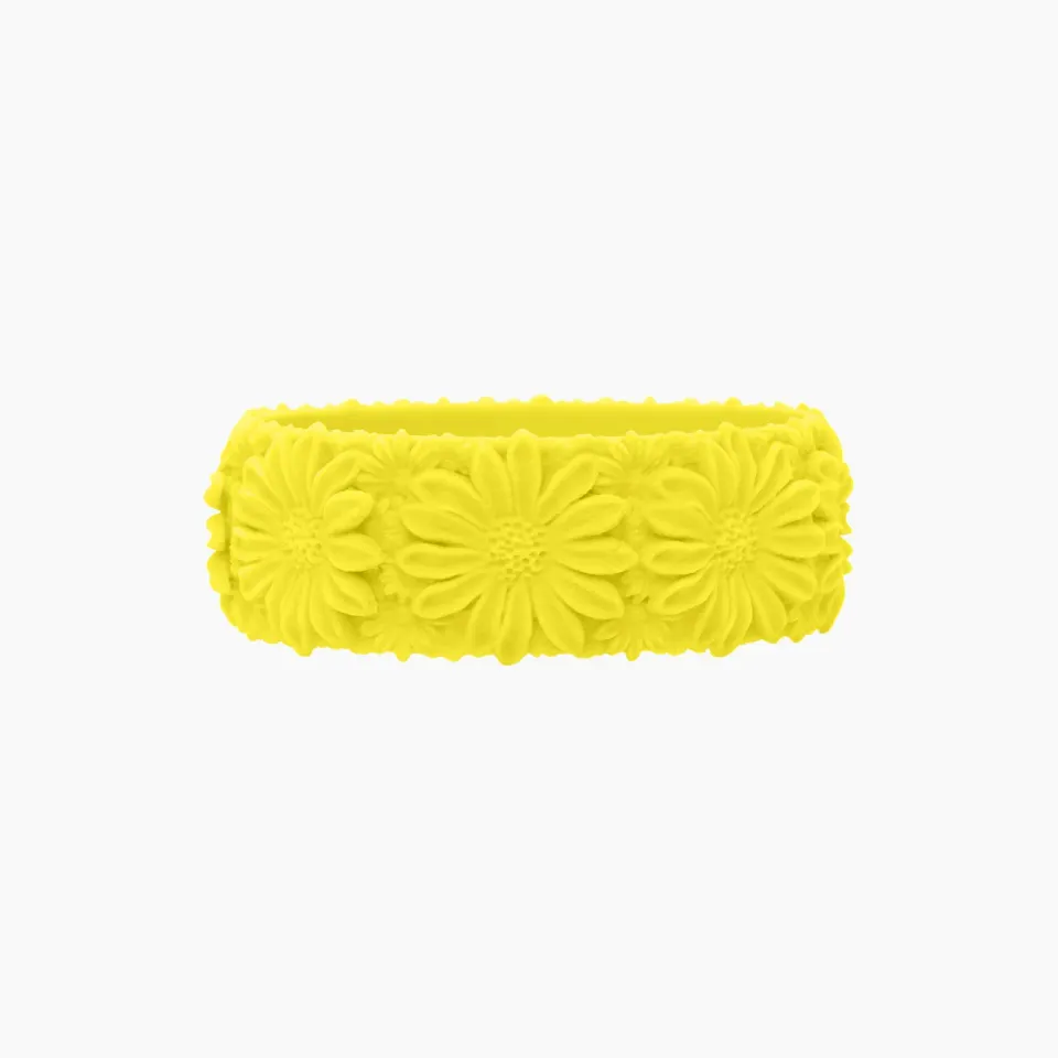 O bag Daisy Big bracelet silicone lime M