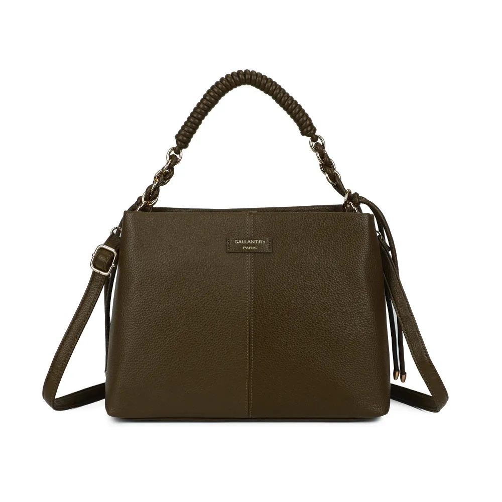 Gallantry Paris Amélie sac à main bordeaux chaîne dorée