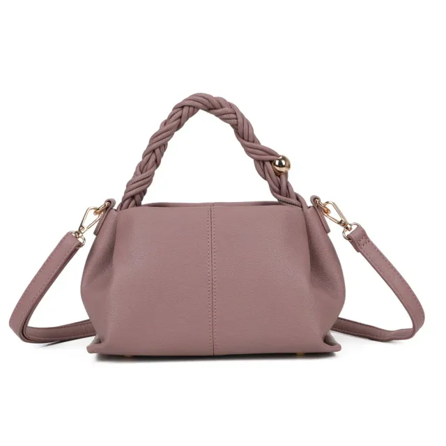 Gallantry Paris Cordélia petit sac poignée tressée noir