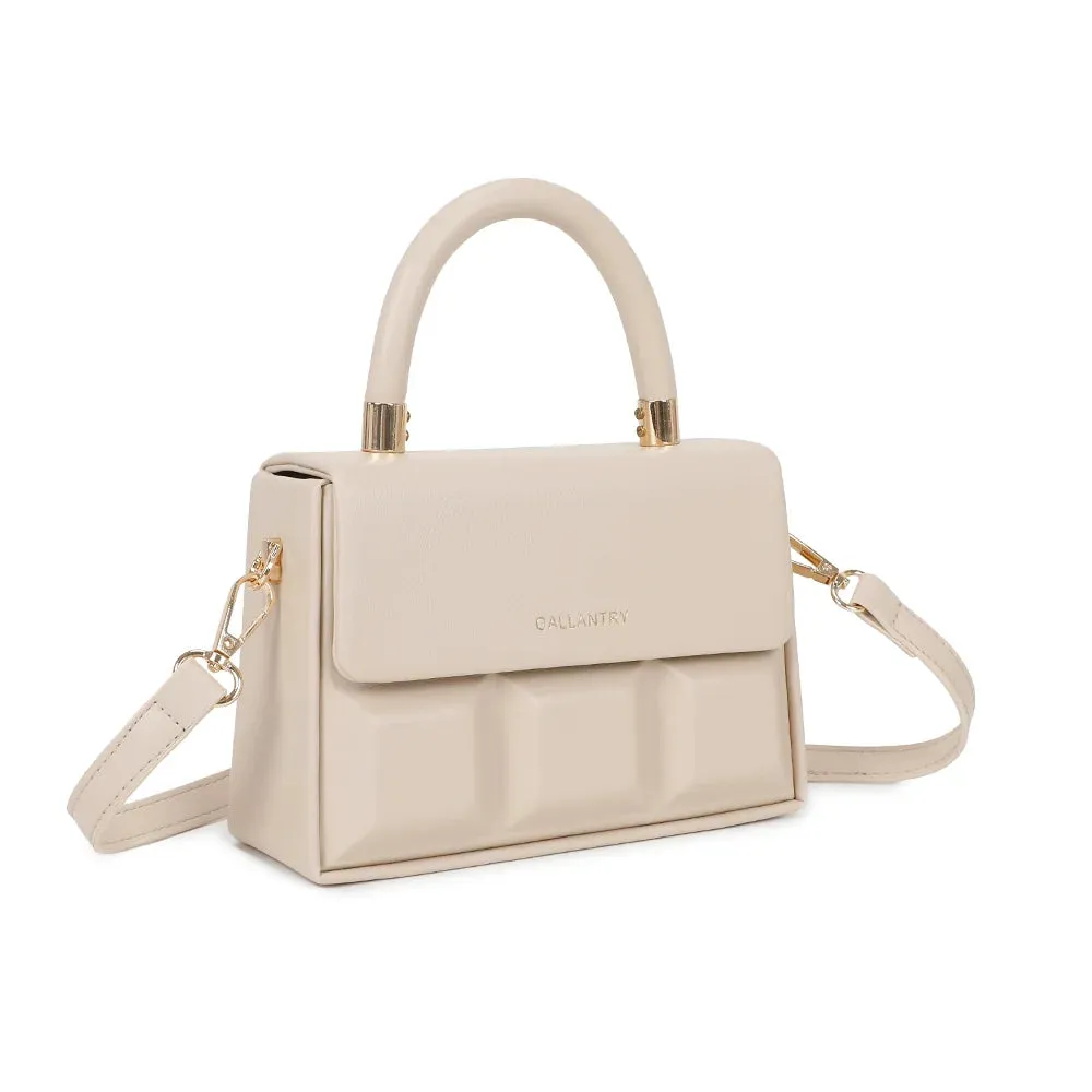 Gallantry Paris ChocoLuxe petit sac à main beige rabat