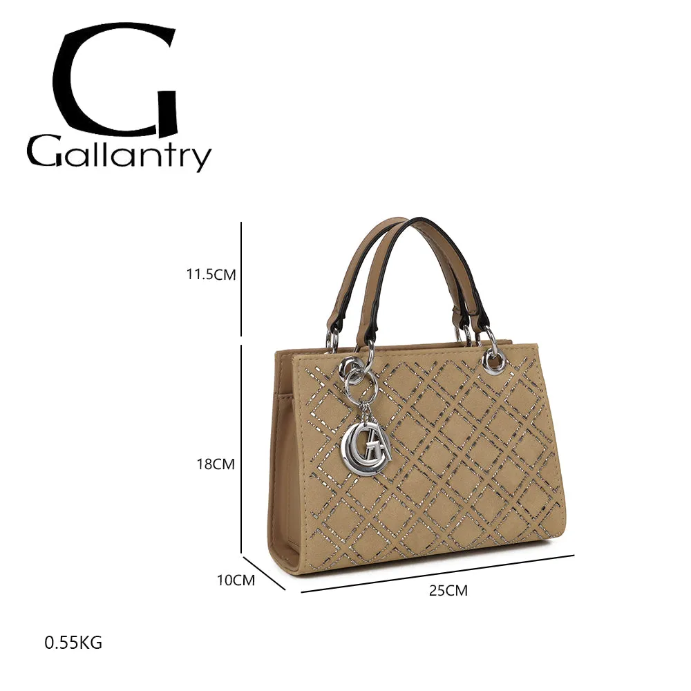 Gallantry Paris Sélène sac à main losanges bijou