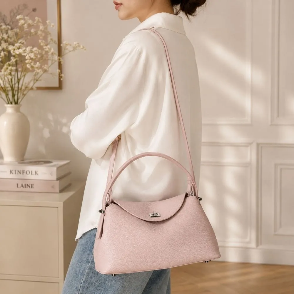 Maison Sacoches Solène Petit Sac à Main Noir souple