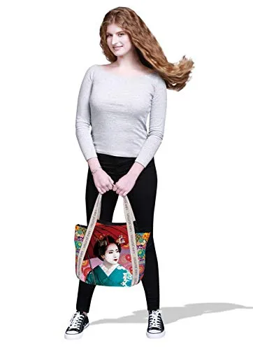 Téo Jasmin Maiko moyen cabas femme toile