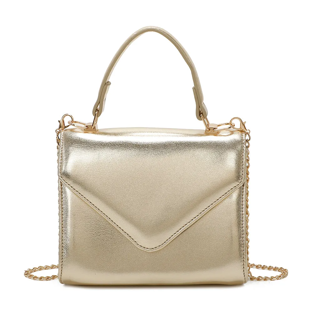 Gallantry Luna sac bandoulière Rouge métallisé