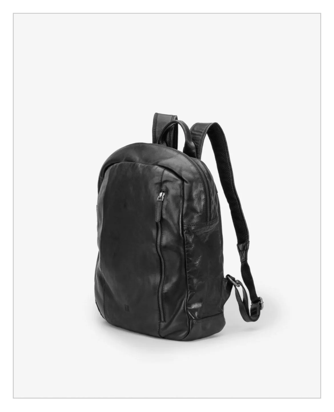 Hexagone Cuir Sad Boy sac à dos cuir noir