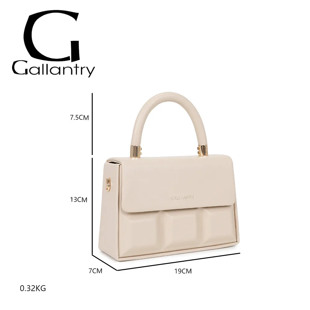 Gallantry Paris ChocoLuxe petit sac à main beige rabat