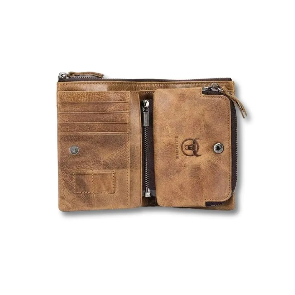 Maison Sacoches Joren porte-monnaie cuir kaki compact