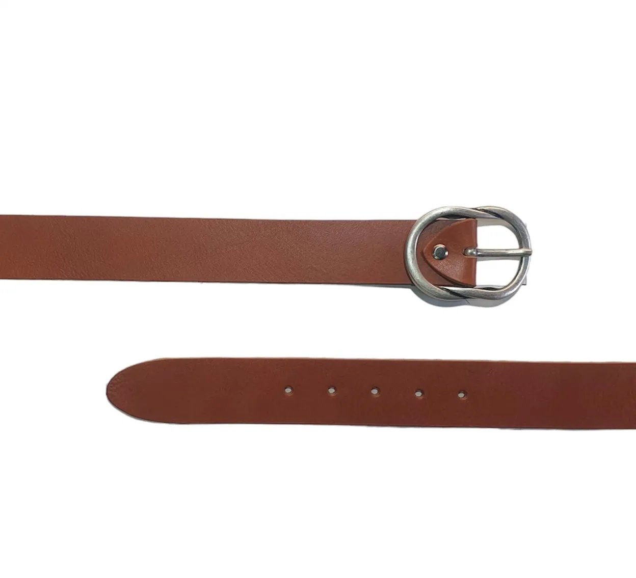 Hexagone Cuir Entrelas ceinture cuir femme noir 85 cm