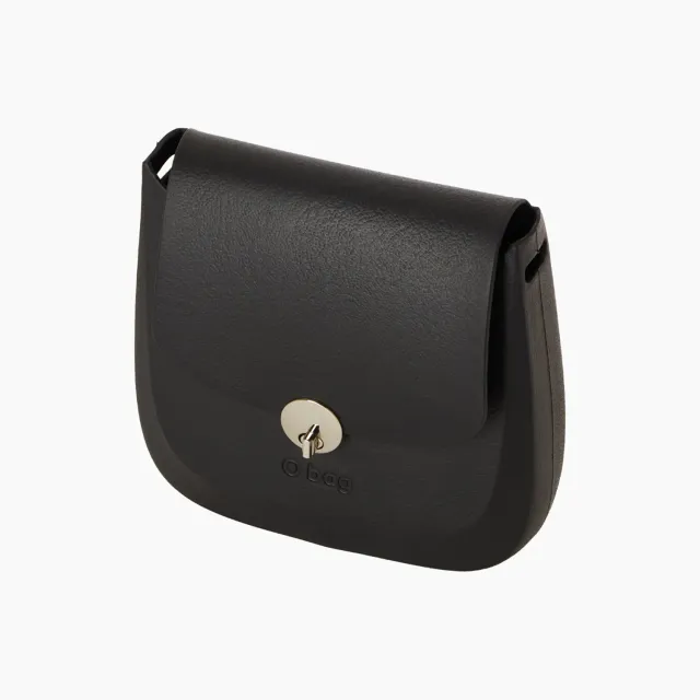 O bag Chase coque sac noire fermeture argentée