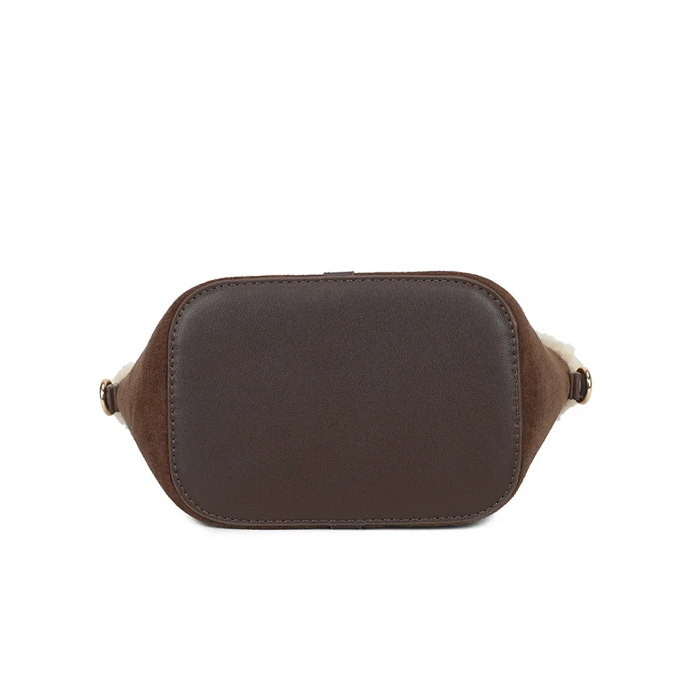 Gallantry Marlon petit sac à main coffee effet daim