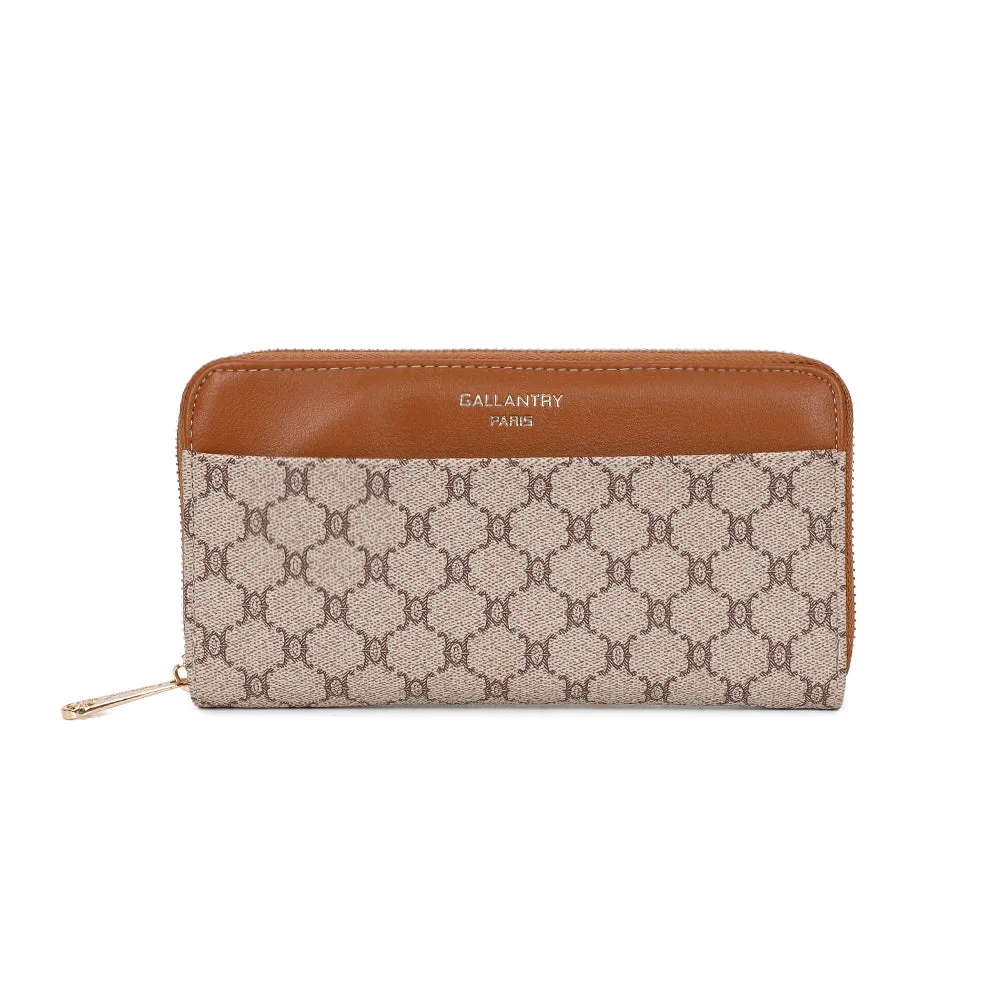 Gallantry Paris Élysée Zip portefeuille monogramme noir