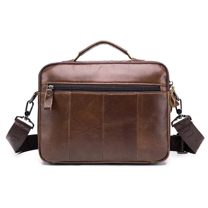 Maison Sacoches Elvan Sacoche Porte-Document Marron cuir PU
