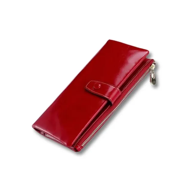 Maison Sacoches Avelia portefeuille femme cuir Rouge