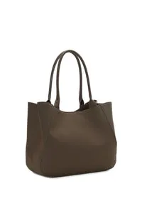 O bag Courmayeur sac cabas chocolat fermeture zip