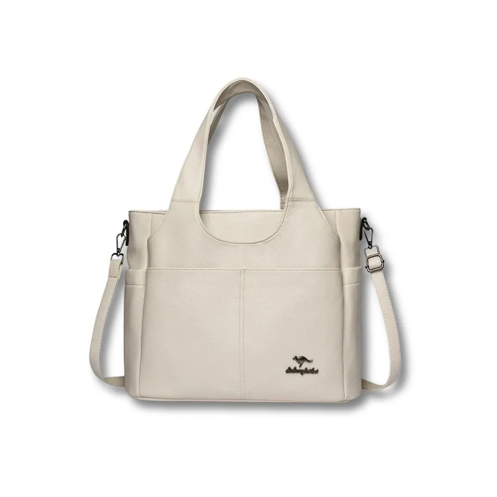 Maison Sacoches Nina sac cabas beige grand
