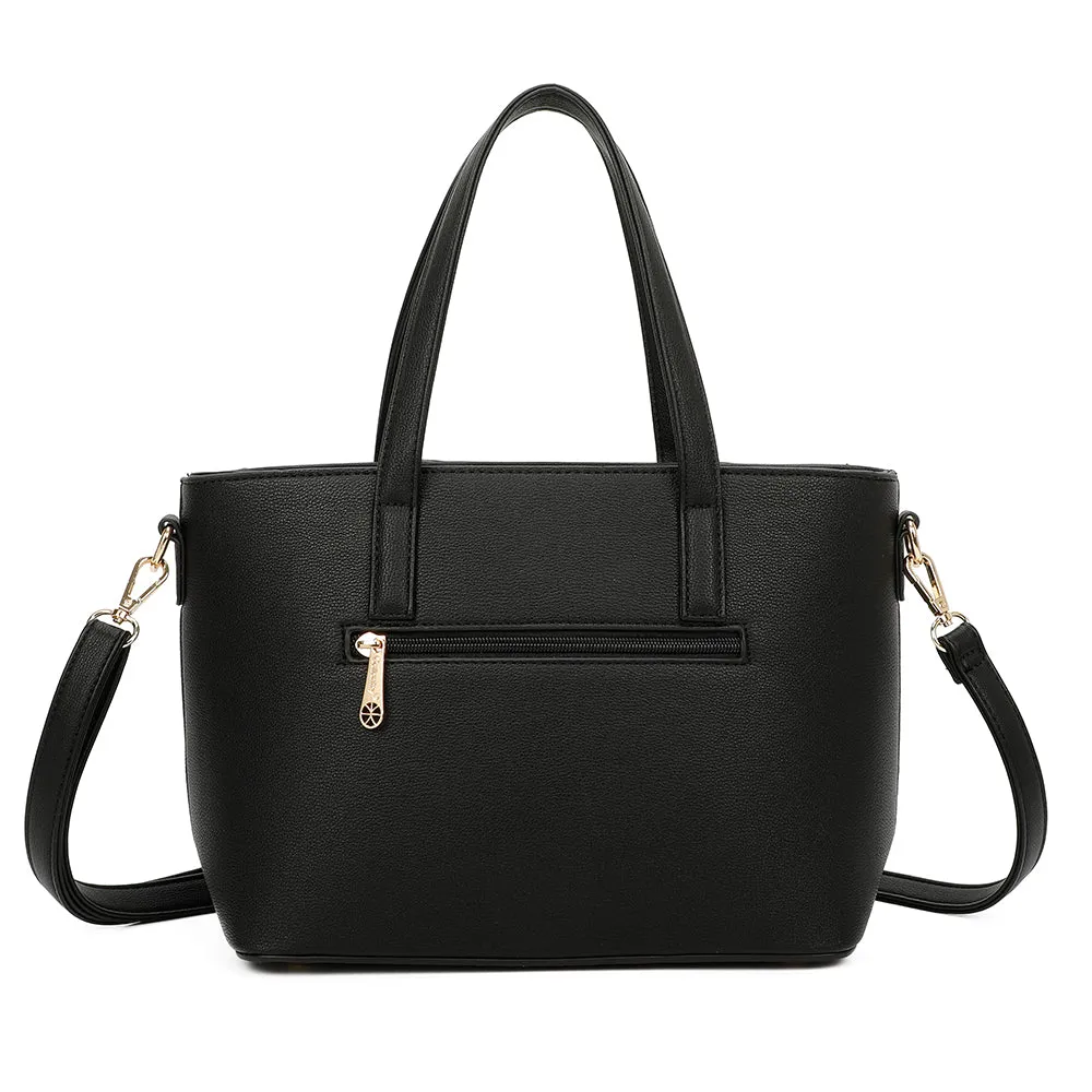 Gallantry Paris L'Ingénieuse Mini cabas noir croco