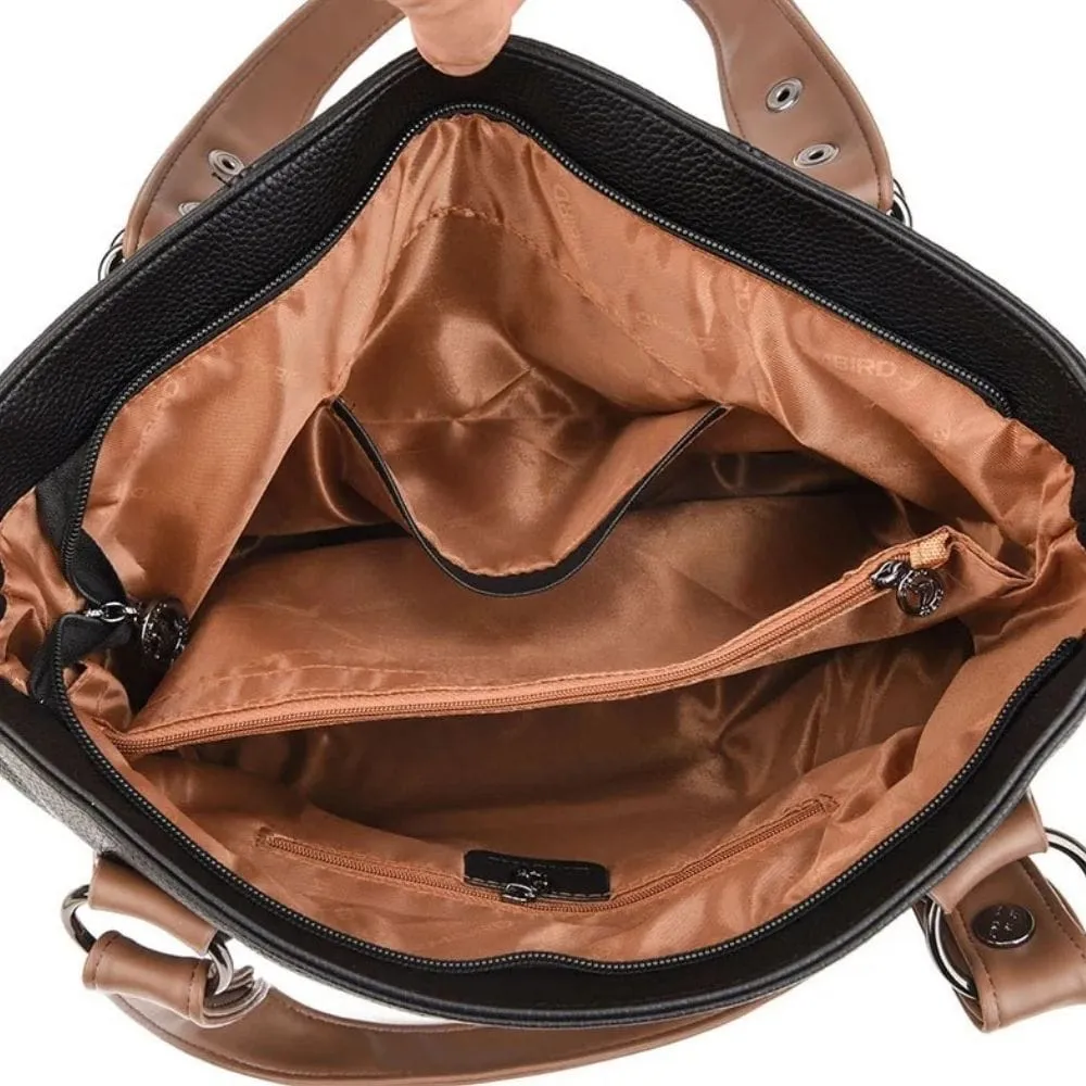 Maison Sacoches Bianca sac cuir noir grand