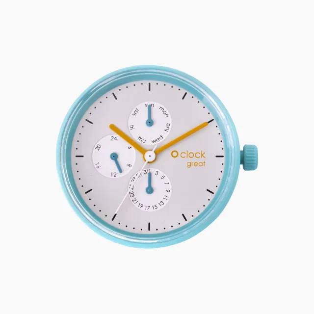 O bag O clock great date mécanisme montre vert antique