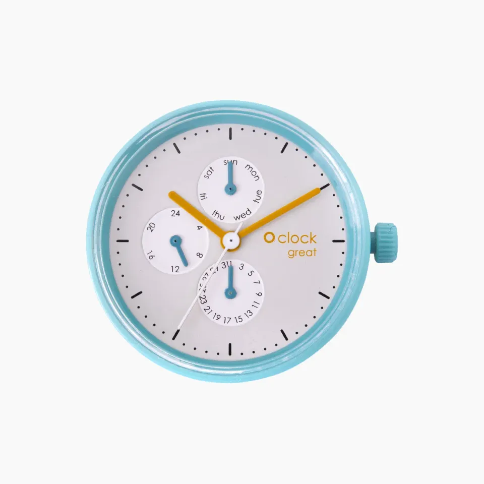 O bag O clock great date mécanisme montre vert antique