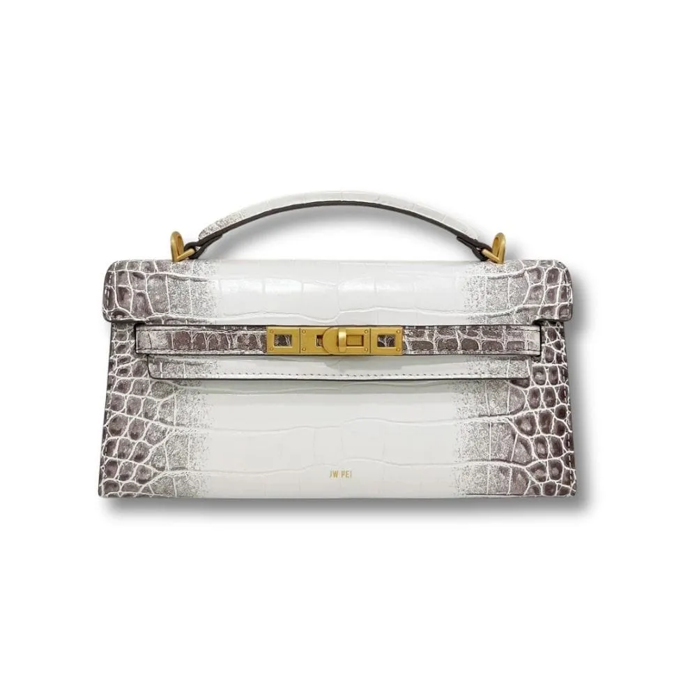 Maison Sacoches Margot petit sac main croco doré