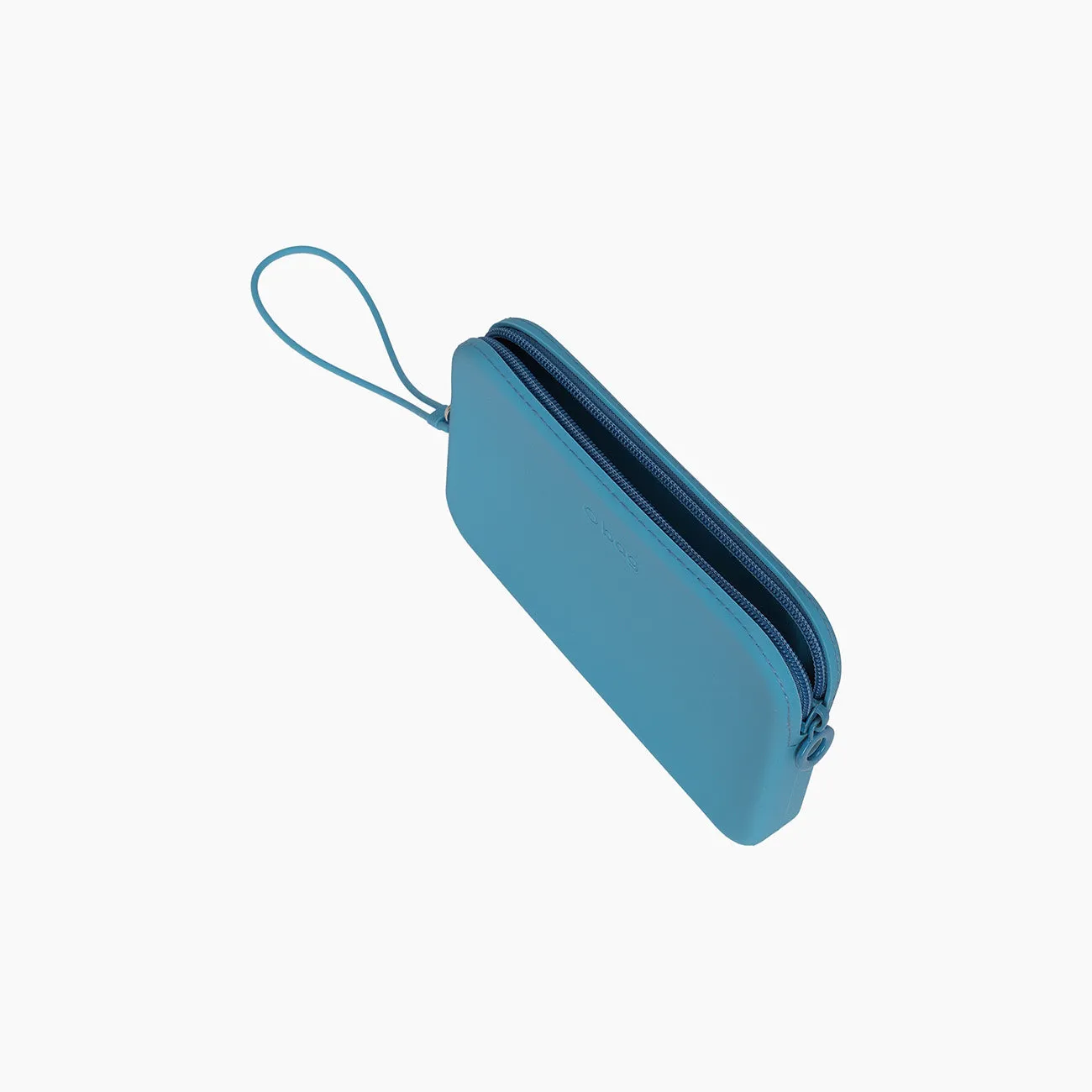 O bag Fiesta pochette silicone bleu clair zip