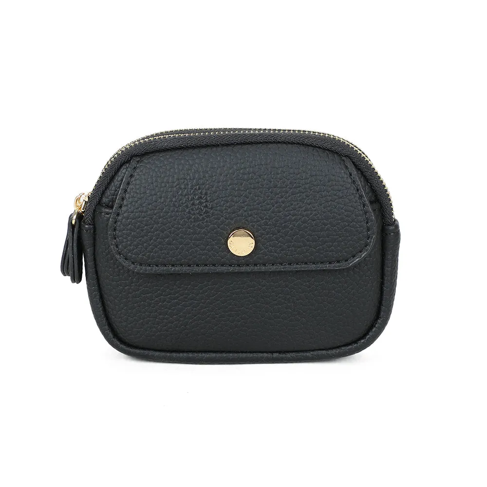 Gallantry Noria compagnon porte-monnaie Noir zippé