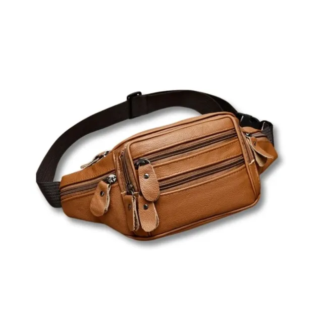 Maison Sacoches Hector sac banane cuir multi-poches