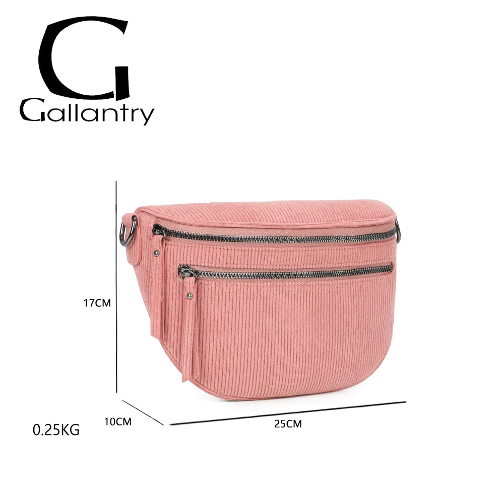Gallantry Paris La Maddy sac banane velours noir