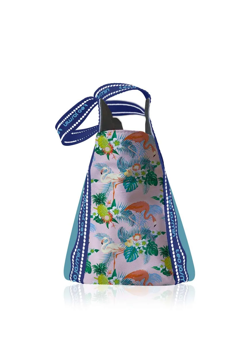 Téo Jasmin Jasmine Tropical petit cabas toile