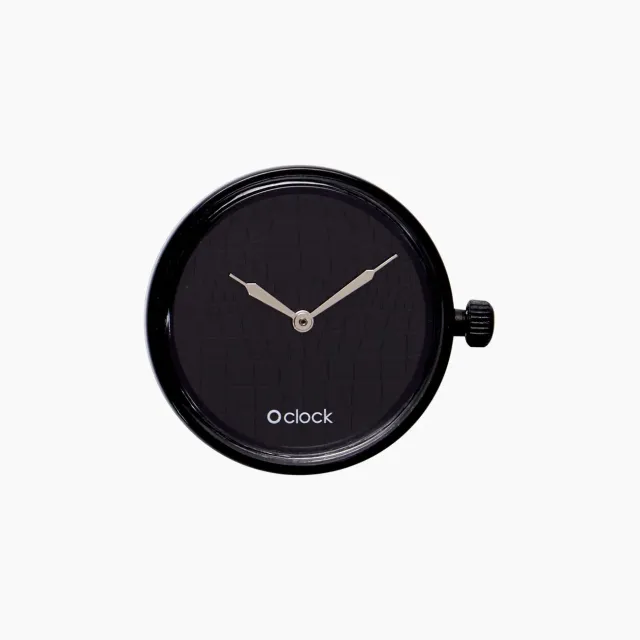 O bag O Clock Laser Croco mécanisme montre noir