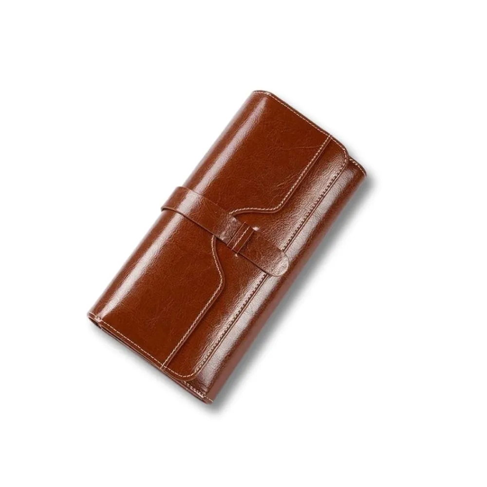 Maison Sacoches Elora portefeuille femme rouge cuir