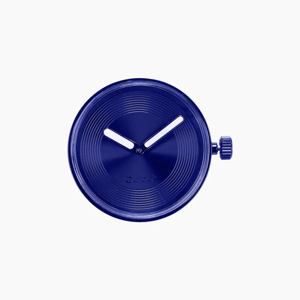 O bag O clock groove Soleil mécanisme montre bleu bluette