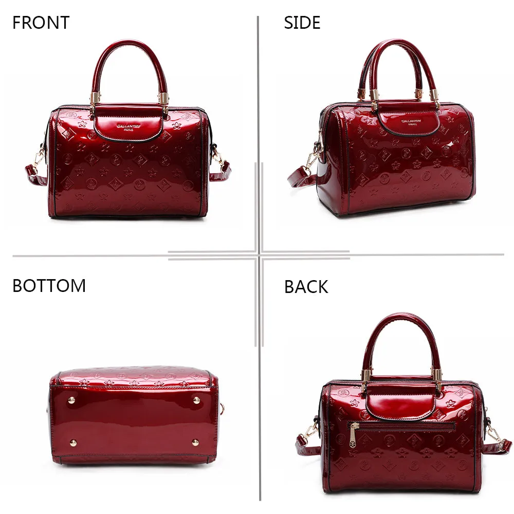 Gallantry La Rubélia sac à main rouge verni