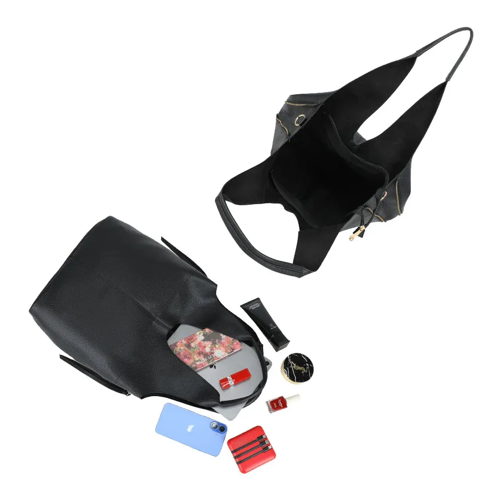 Gallantry Paris Noxa grand sac à main noir avec pochette