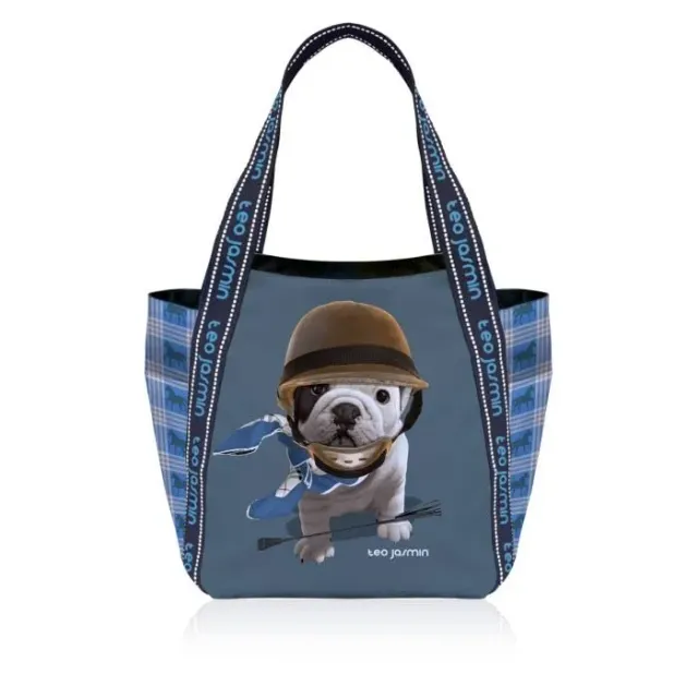 Téo Jasmin Téo Jockey grand cabas motif chien
