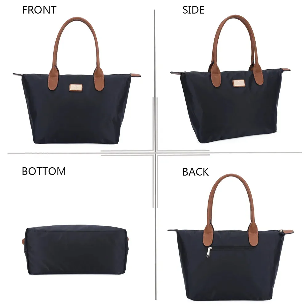 Gallantry La Balade Medium Noir cabas nylon zippé