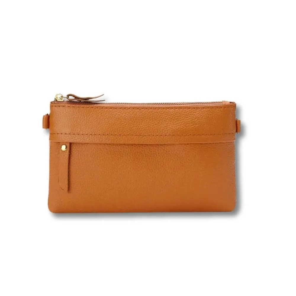 Maison Sacoches Ylena pochette bandoulière femme vert cuir