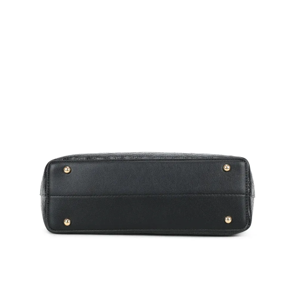 Gallantry Paris Honey sac cabas noir tressé