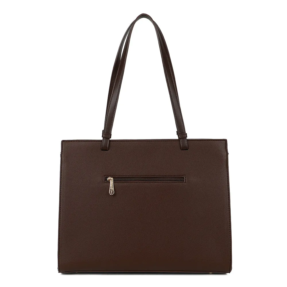 Gallantry Paris Le Orsay grand sac cabas Coffee grainé